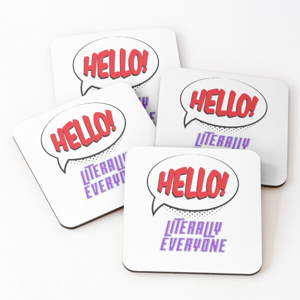 Item preview,  hello literally everyone T-SHIRT, WORLD HELLO DAY PREMIUM t-SHIRT. designed and sold by Luckydoe1.