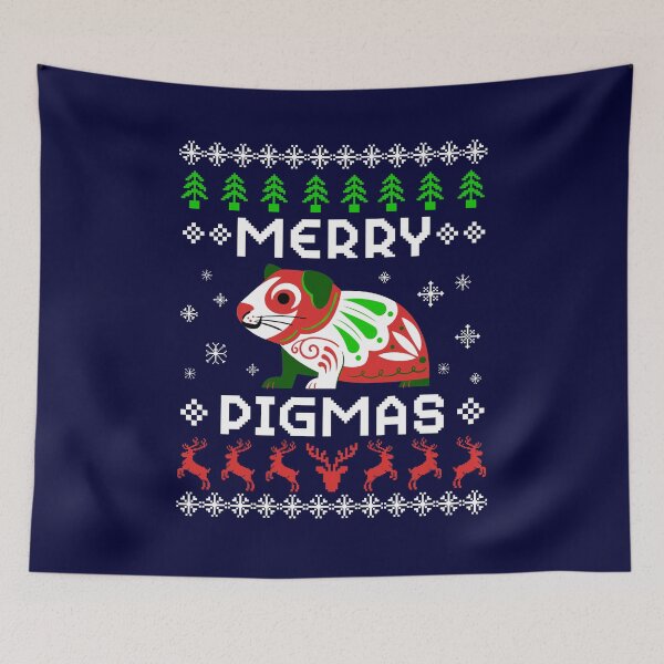 Item preview, Merry Pigmas, Christmas Guinea Pig Pattern designed and sold by ACC .