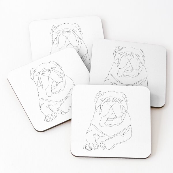 Artikelvorschau, Englische Bulldogge Strichzeichnungen entworfen und verkauft von Noewi.