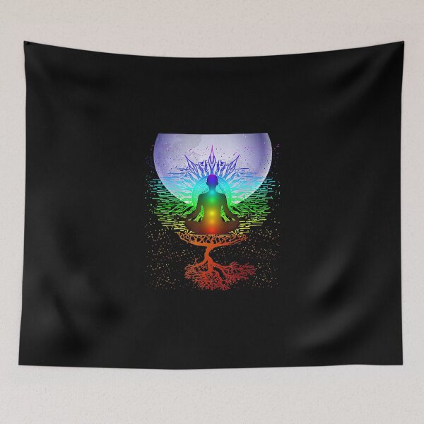Item preview, Chakra Meditation Moon Tree of Life designed and sold by UweFleischmann.