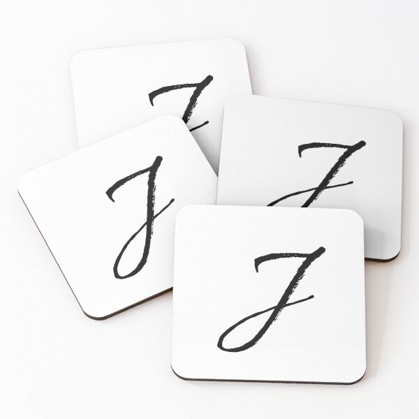 Artikelvorschau, Monogramm in Kursivschrift | Monogrammbuchstabe J entworfen und verkauft von JustSeasons.
