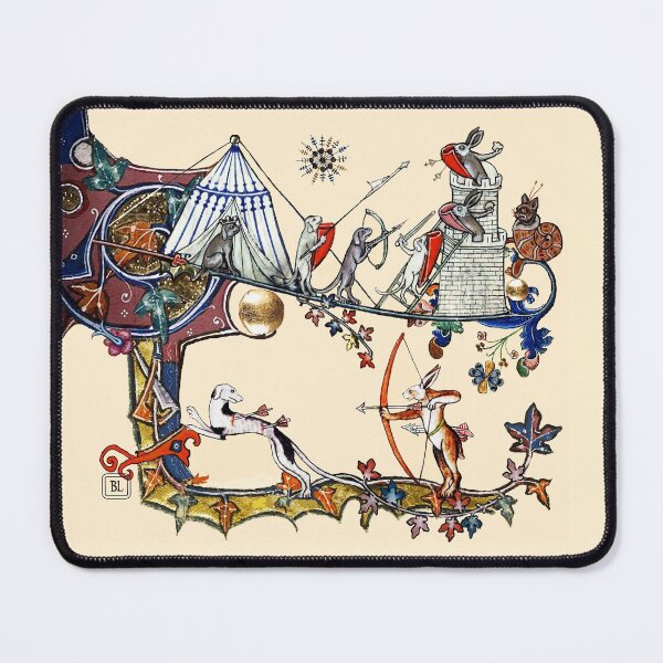 Item preview, WEIRD MEDIEVAL BESTIARY WAR Between Dogs and Killer Rabbits  designed and sold by BulganLumini.