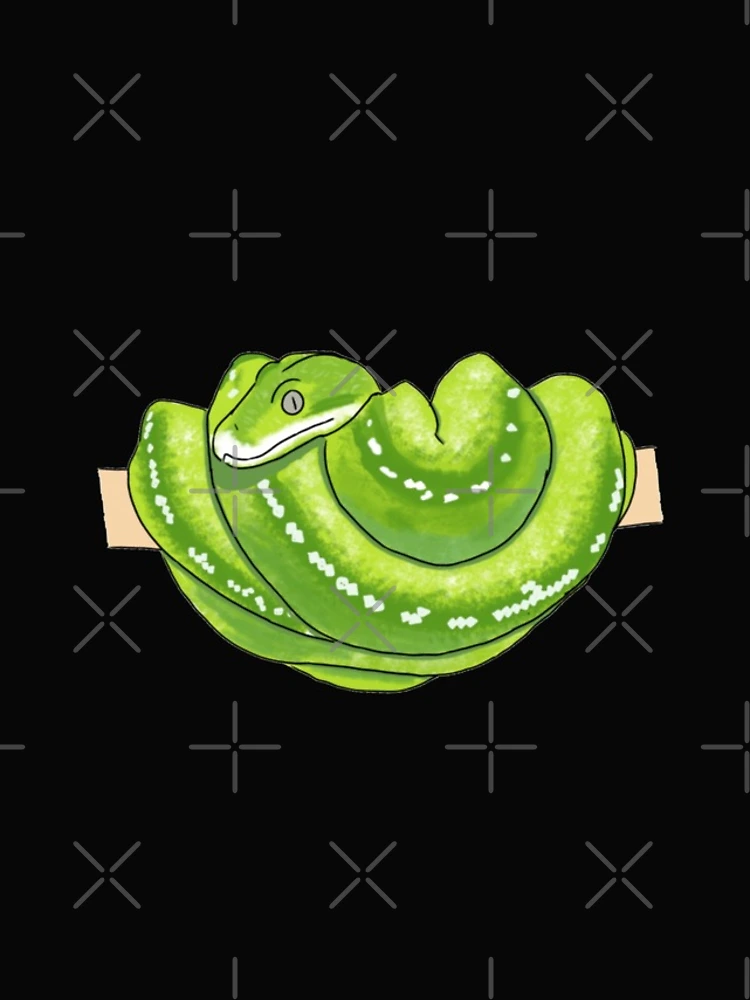Thumbnail 4 of 4, iPhone Case, Green Tree Python designed and sold by PinkBear Creations.