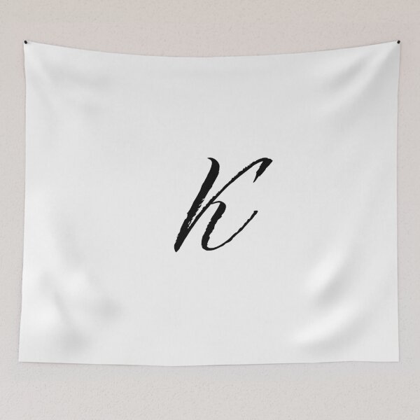 Artikelvorschau, Monogramm in Kursivschrift | Monogrammbuchstabe K entworfen und verkauft von JustSeasons.