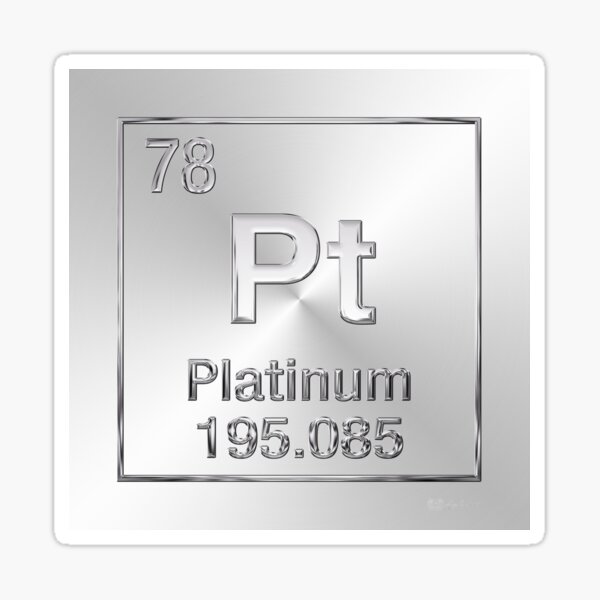 Chemical Element Platinum Stickers for Sale Redbubble