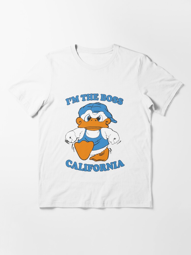 I'm The Boss California Duck White 90s Cartoon Tourist Souvenir