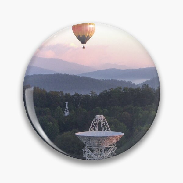 Item preview, Balloon Over Radio Telescopes designed and sold by Pisgah Astronomical Research Institute.