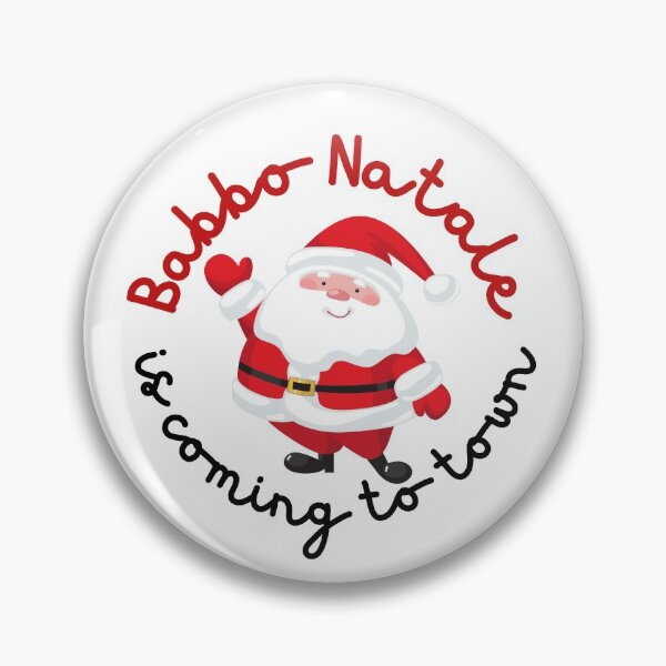 Item preview, Babbo Natale is coming to town - Santa Claus Xmas European design designed and sold by Partypumpkin.