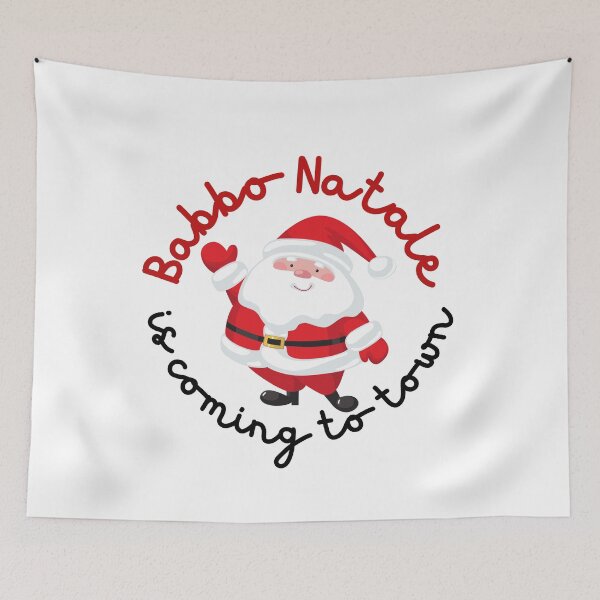 Item preview, Babbo Natale is coming to town - Santa Claus Xmas European design designed and sold by Partypumpkin.