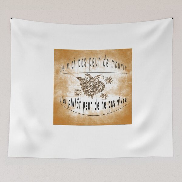 Item preview, I'm not afraid of dying, I'm more afraid of not living designed and sold by carole legeron.
