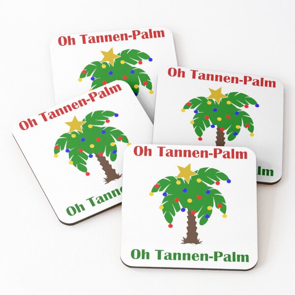 Item preview, Oh Tannen-Palm Palm Tree Christmas Tree Funny Holiday Design designed and sold by DPlumDesign.