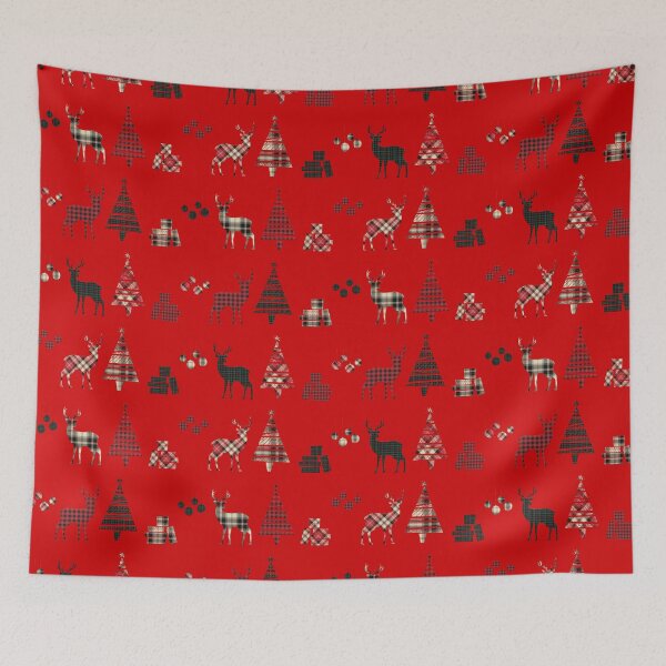 Item preview, Red Christmas plaid pattern designed and sold by MrJean.