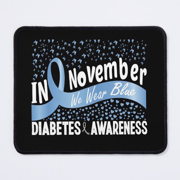 Item preview, In November We Wear Blue-Butterfly Diabetes Awareness designed and sold by smarayoung.
