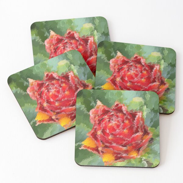 Item preview, Red jungle ginger flower designed and sold by puravidavisions.