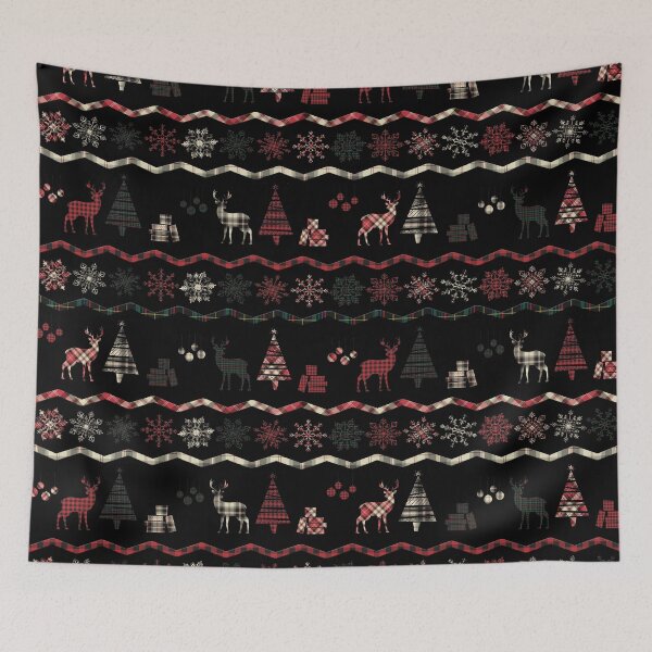 Item preview, Black christmas plaid designed and sold by MrJean.