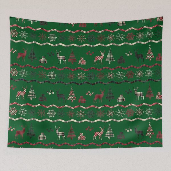 Item preview, Green christmas plaid designed and sold by MrJean.
