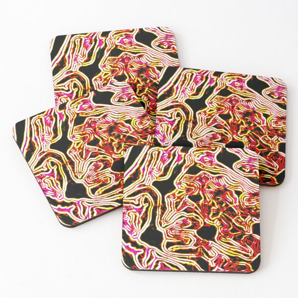 Item preview, Neon Topography – Psychedelic Abstract Line Art designed and sold by Highlandkings.