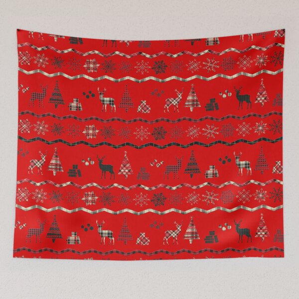 Item preview, Red christmas plaid designed and sold by MrJean.