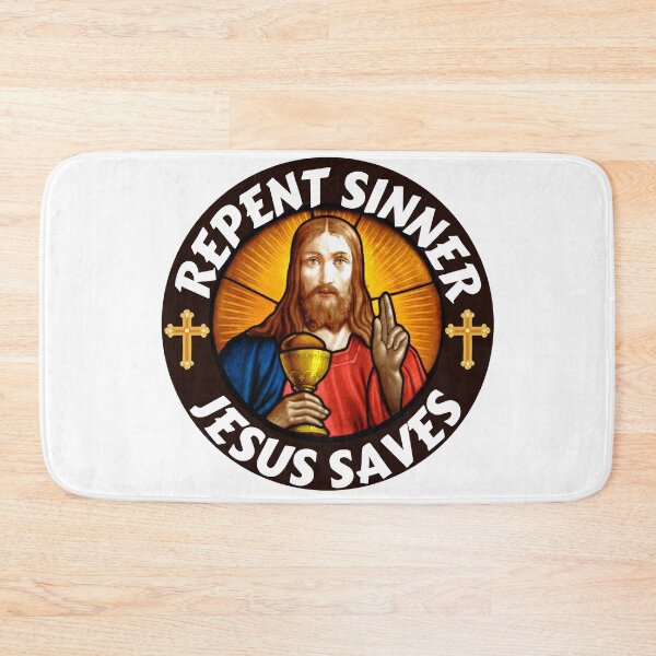 Item preview, Repent Sinner Jesus Saves Lord Jesus Christ Is My Savior designed and sold by RGRamsey.