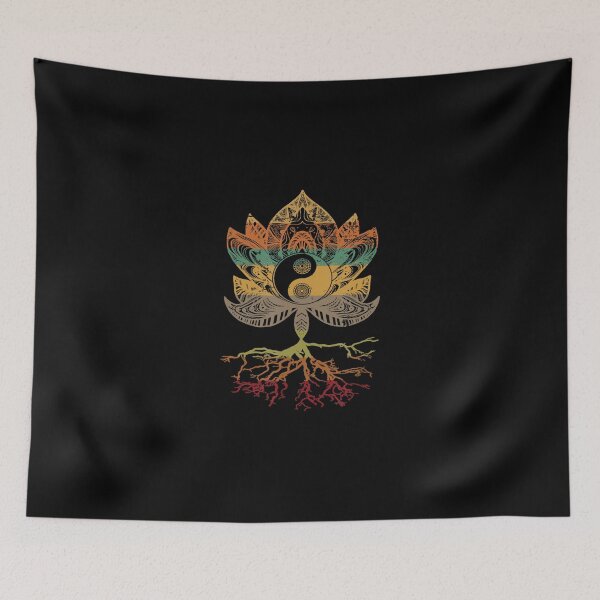 Item preview, Lotus Mandala Yin Yang Sacred Geometry Spiritual designed and sold by UweFleischmann.