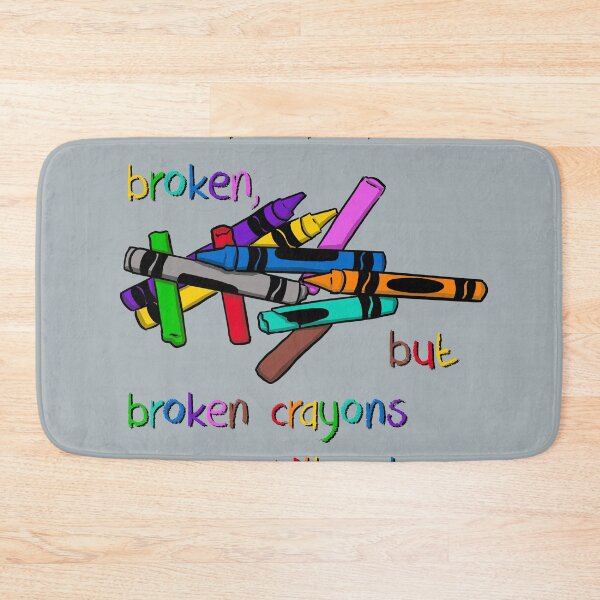 Item preview, Broken crayons grey designed and sold by Pickle-Lily.