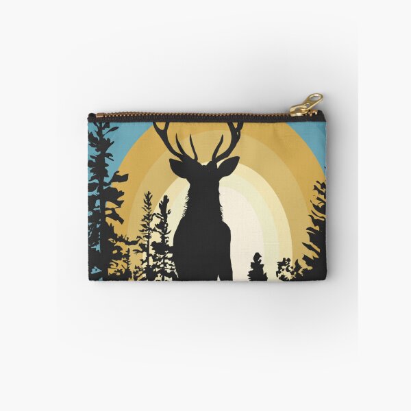 Item preview, Pastel Sunset Reindeer In The Woods Silhouette designed and sold by Artbysaeme.