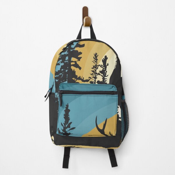 Item preview, Pastel Sunset Reindeer In The Woods Silhouette designed and sold by Artbysaeme.