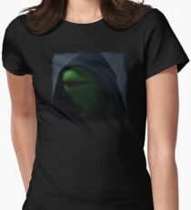 Kermit meme Women's Fitted T-Shirt