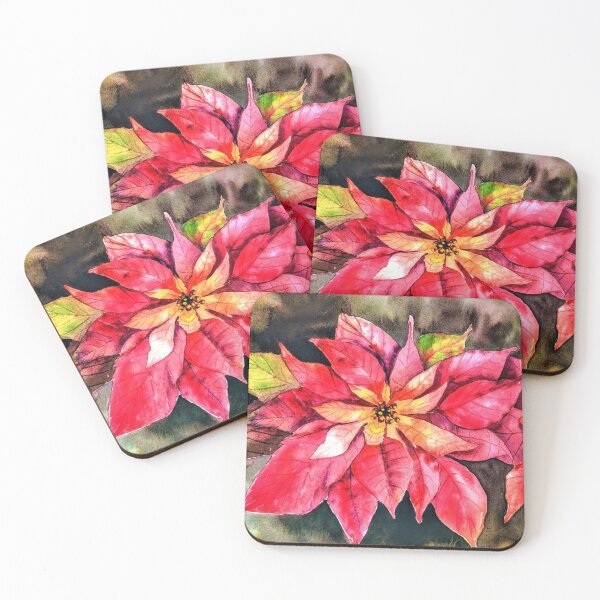 Item preview, Golden Poinsettias designed and sold by Laura King  Fine Arts.