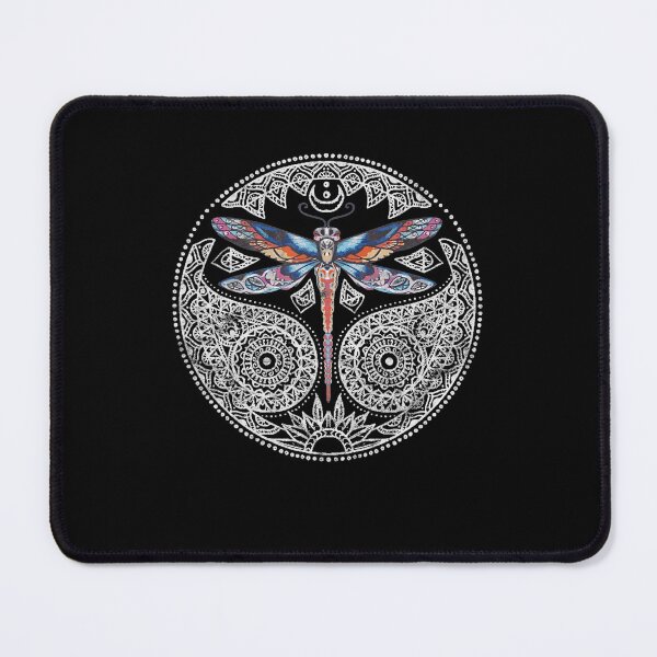 Item preview, Magical Colorful Dragonfly Tribal Mandala designed and sold by UweFleischmann.