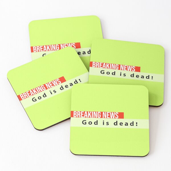 Item preview, breaking news: god just died - if he ever was alive ;) designed and sold by vn.