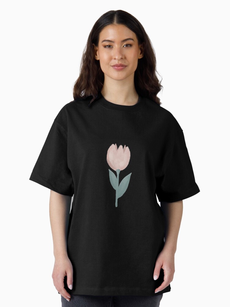 Thumbnail 2 of 7, Oversized T-Shirt, Girls Cute Pastel Boho Floral Garden Botanical Flower Pattern Kids designed and sold by aimeegray.