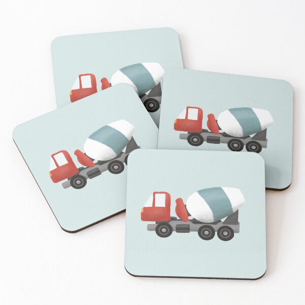 Item preview, Boys Cute Blue Cement Mixer and Construction Transport Pattern Kids designed and sold by Aimee Gray.