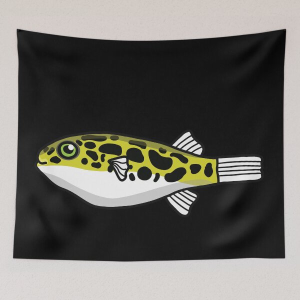 Item preview, Green Pufferfish (Dichotomyctere nigroviridis) best fishkeeper gift, aquarium gift - aquadesk designed and sold by Aquadesk.