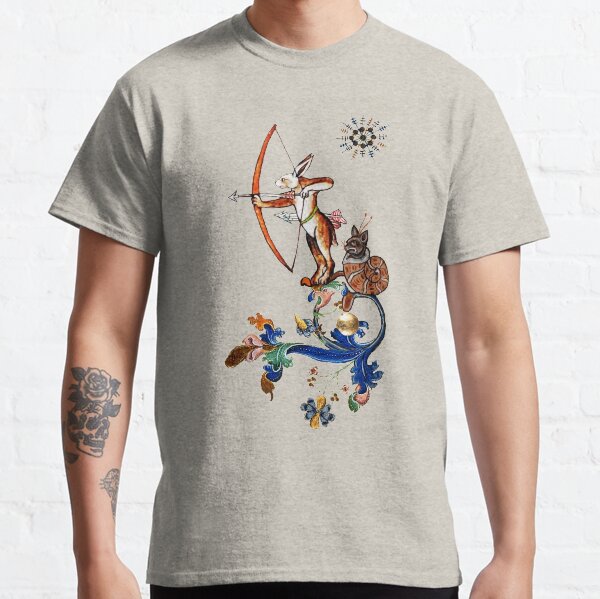 Item preview, WEIRD MEDIEVAL BESTIARY Archer Rabbit And Snail Cat designed and sold by BulganLumini.