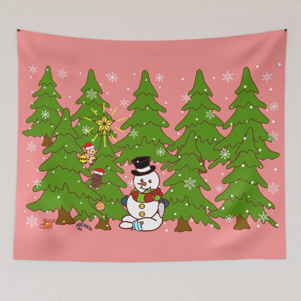 Item preview, Merry Christmas with Snowman and Friend designed and sold by NamSai.