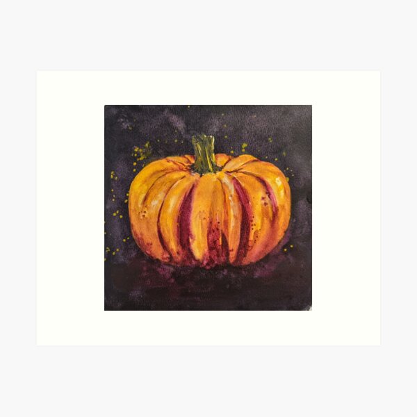 Pumpkin Splash Art Print
