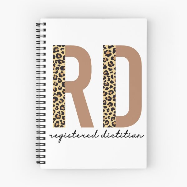 Item preview, Registered Dietitian cheetah leopard pattern typography | RD gifts | Cute dietitian gifts  designed and sold by Violet Treasures.
