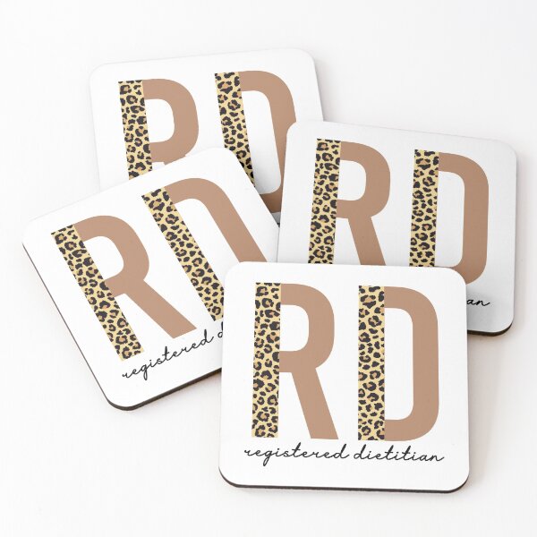 Item preview, Registered Dietitian cheetah leopard pattern typography | RD gifts | Cute dietitian gifts  designed and sold by Violet Treasures.