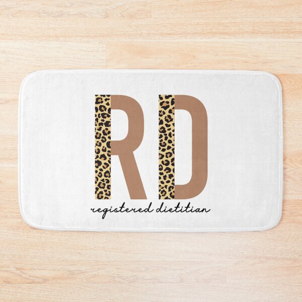 Item preview, Registered Dietitian cheetah leopard pattern typography | RD gifts | Cute dietitian gifts  designed and sold by Violet Treasures.