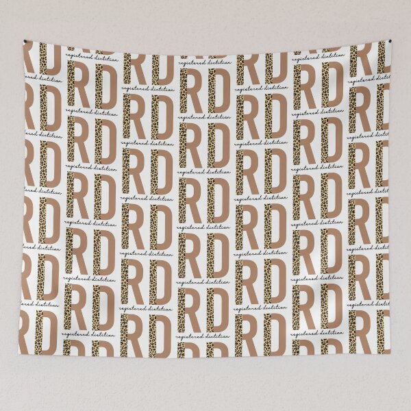 Item preview, Registered Dietitian cheetah leopard pattern typography | RD gifts | Cute dietitian gifts  designed and sold by Violet Treasures.