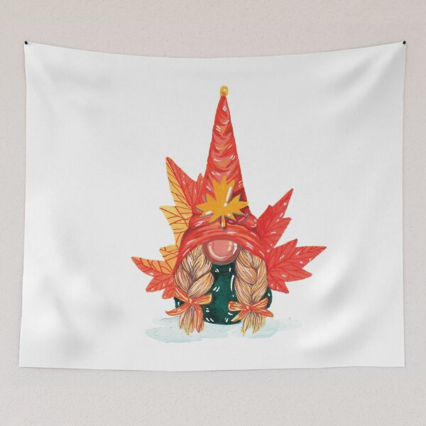Item preview, Thanksgiving Autumn Gnomes With Pumpkins Watercolor - Trendy Fall Design For Fall Lovers & Thanksgiving designed and sold by Prince - Bestseller ★★★★★.