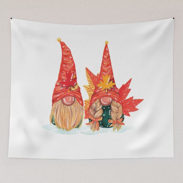 Item preview, Thanksgiving Autumn Gnomes With Pumpkins Watercolor - Trendy Fall Design For Fall Lovers & Thanksgiving designed and sold by Prince - Bestseller ★★★★★.