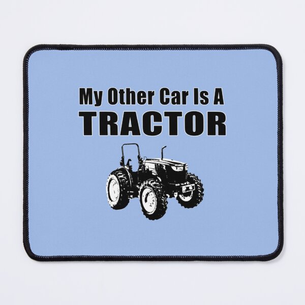 Item preview, My Other Car Is A Tractor Black _amp_ White Illustration designed and sold by tarShopGalery.