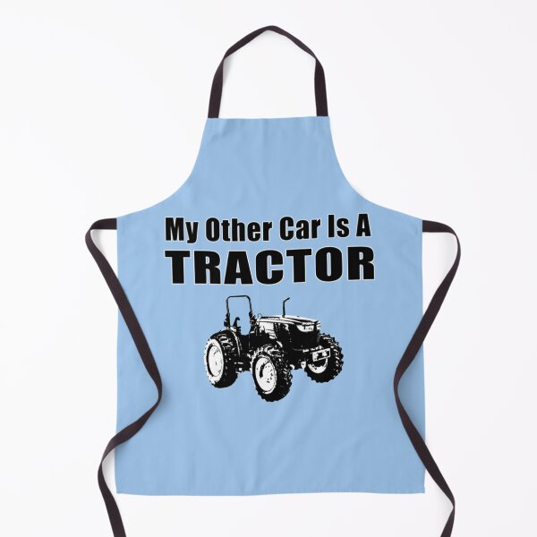 Item preview, My Other Car Is A Tractor Black _amp_ White Illustration   designed and sold by tarShopGalery.