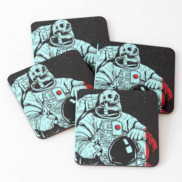 Item preview, astronaut, cosmonaut skull dead tatoo designed and sold by originalstar.