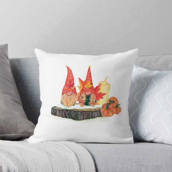 Item preview, Thanksgiving Autumn Gnomes With Pumpkin Patches Watercolor - Trendy Fall Design For Fall Lovers & Thanksgiving designed and sold by Prince - Bestseller ★★★★★.