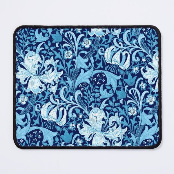 Item preview, William Morris Iris and Lily, Indigo Blue designed and sold by Marymarice.