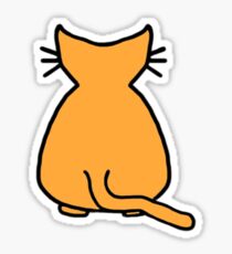 Pegatina Gato anaranjado
