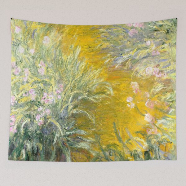 Item preview, Impressionist Painting The Path through the Irises (1914–1917) by Claude Monet designed and sold by Designedbysm.